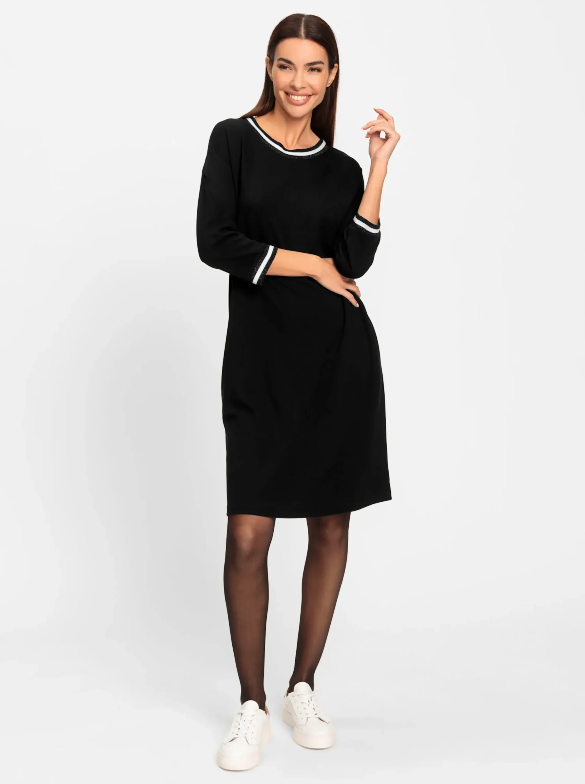 Kleider|heine Freizeitkleid im Athleisure-Look schwarz