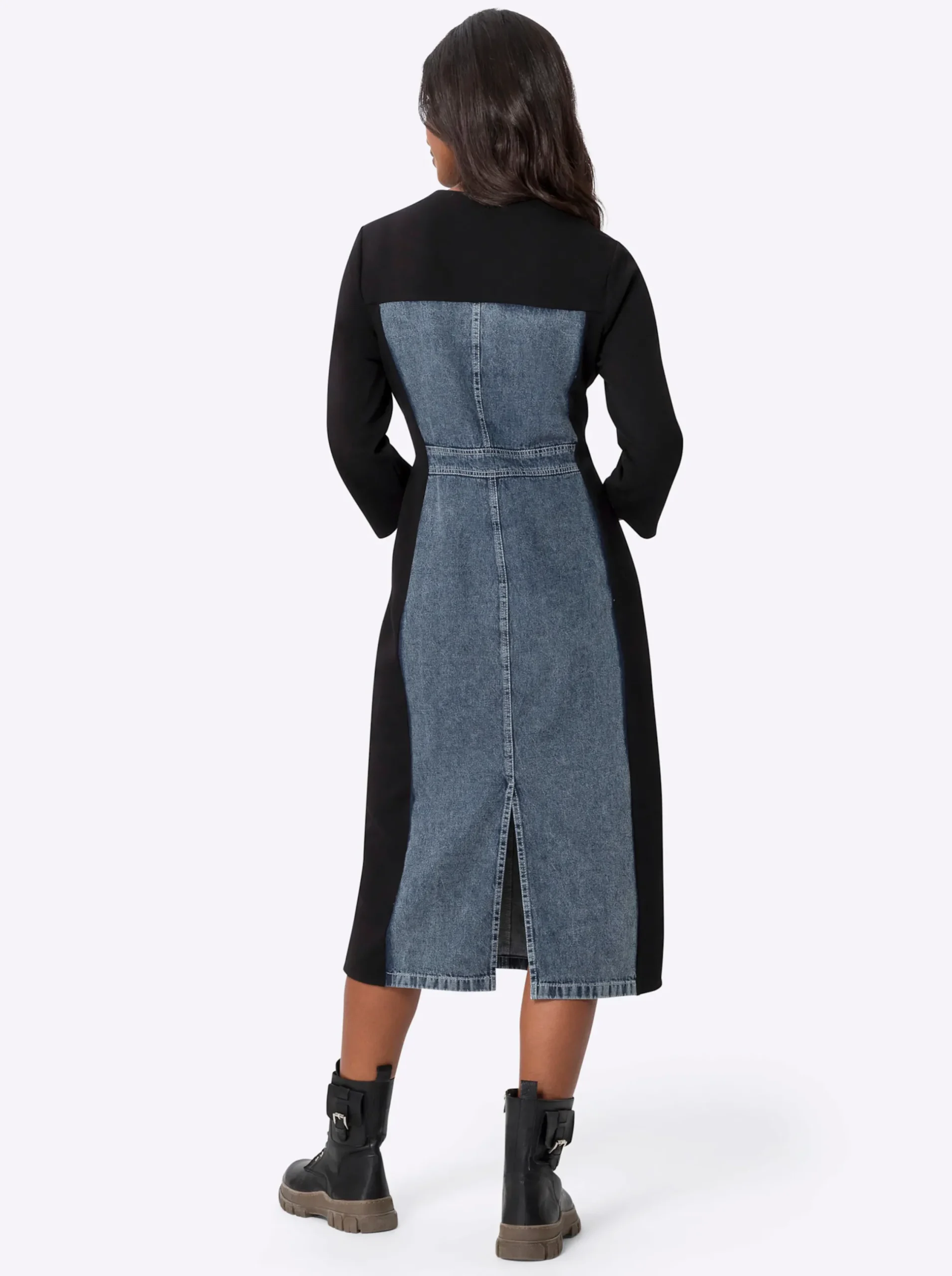Kleider|heine Freizeitkleid mit Taschen schwarz
