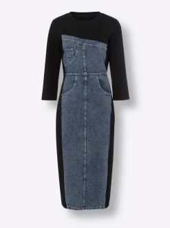 Kleider|heine Freizeitkleid mit Taschen schwarz