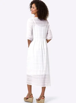 Kleider|heine Freizeitkleid mit Unterkleid ecru