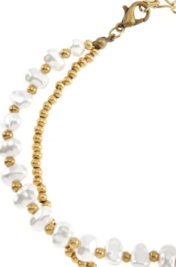 Schmuck|LASCANA Fußkette goldfarben-ecru