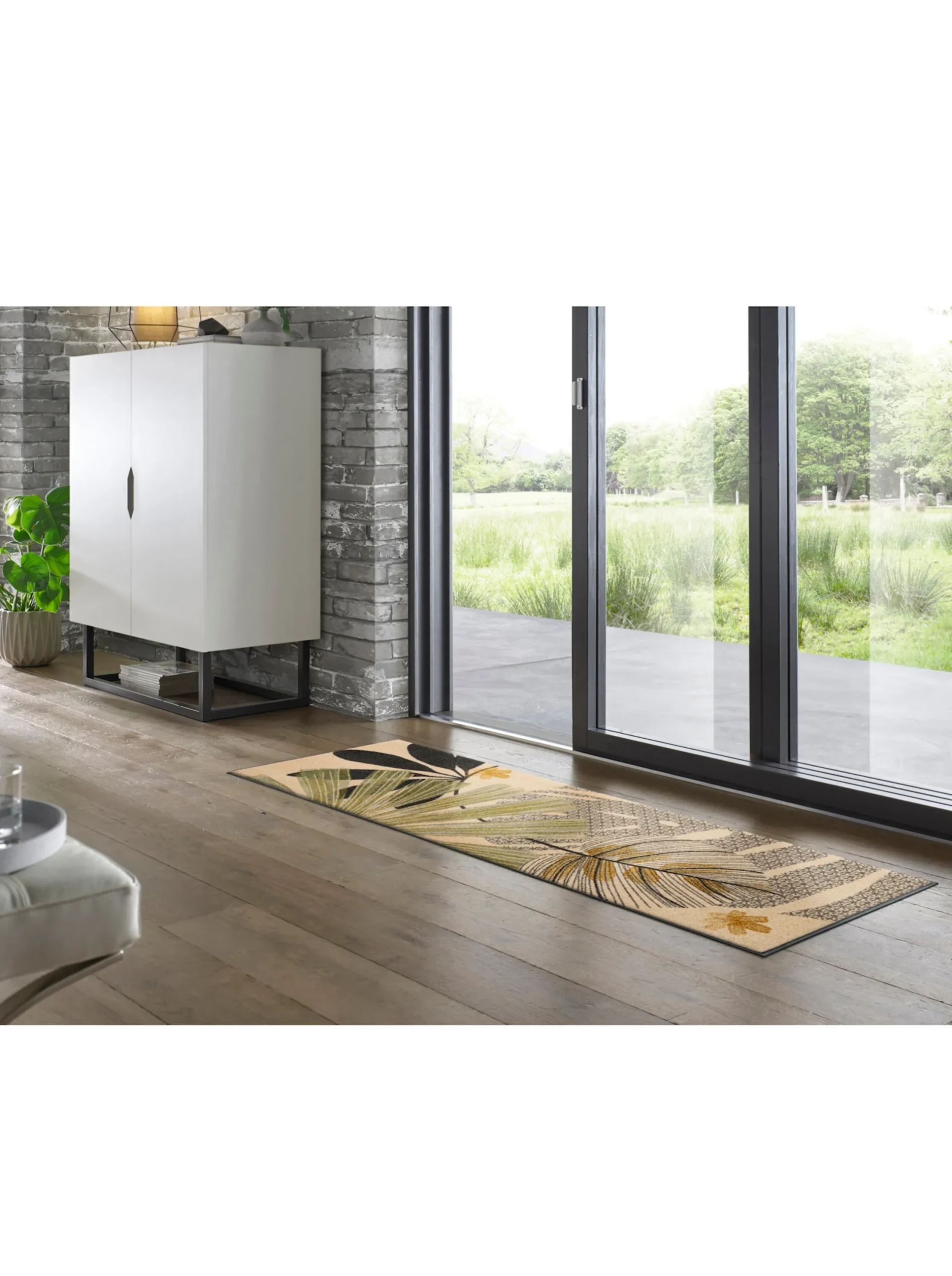 Fußmatten|wash+dry by Kleen-Tex Fußmatte beige-grün-gemustert