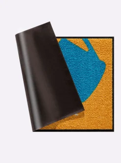 Fußmatten|Salonloewe Fußmatte sonnengelb-bedruckt