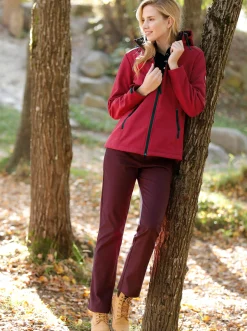 Hosen|Cosma Funktionshose schmutzabweisend und knitterarm bordeaux