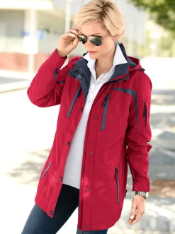 Jacken| Funktionsjacke wind- und wasserabweisend rot