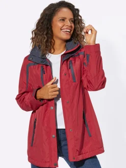 Jacken| Funktionsjacke wind- und wasserabweisend rot