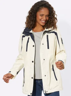 Jacken| Funktionsjacke wind- und wasserabweisend weiß