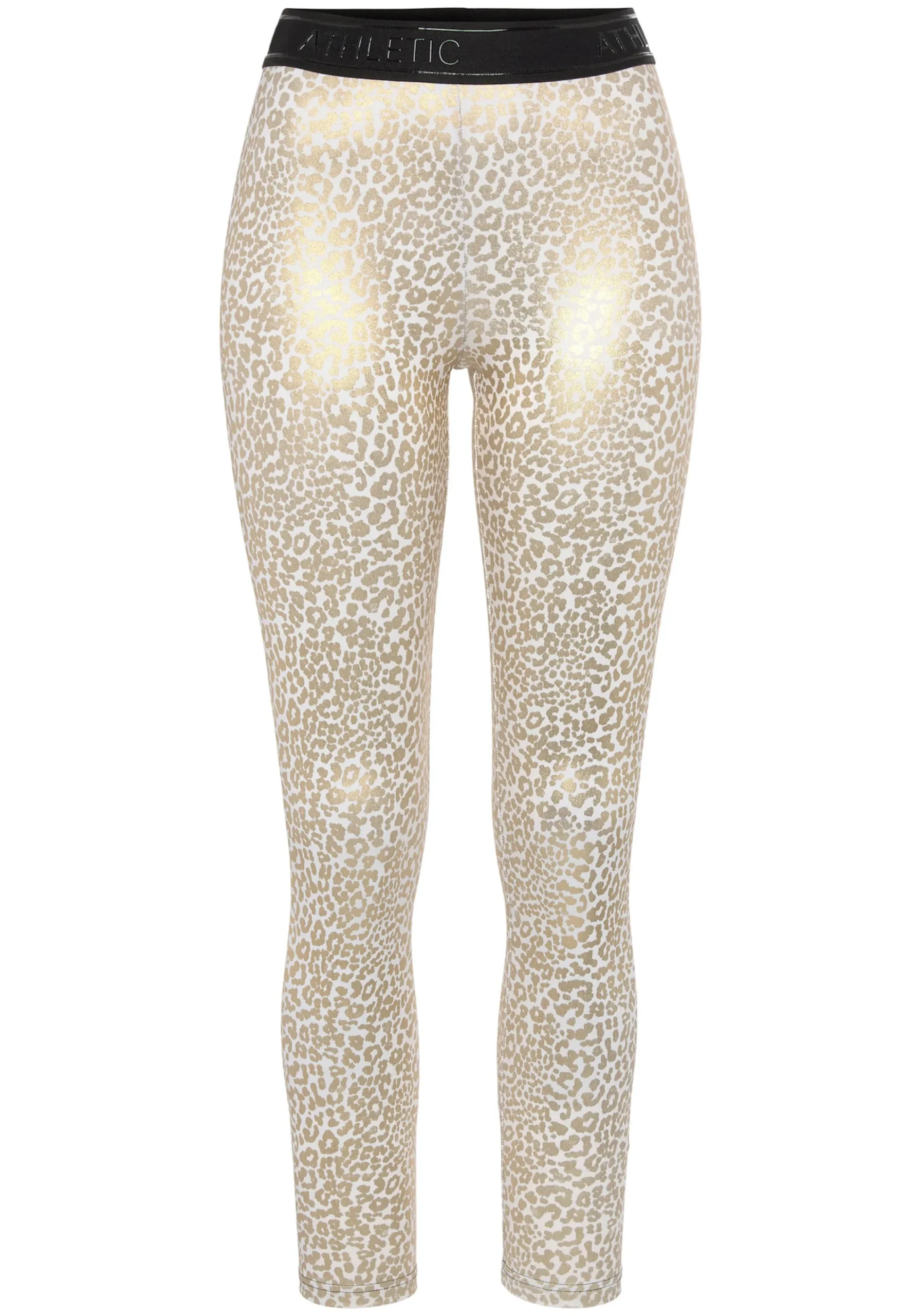 Hosen|LASCANA ACTIVE Funktionsleggings weiß,gold