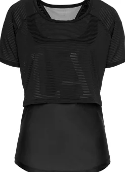 Homewear|Homewear|LASCANA ACTIVE Funktionsshirt schwarz