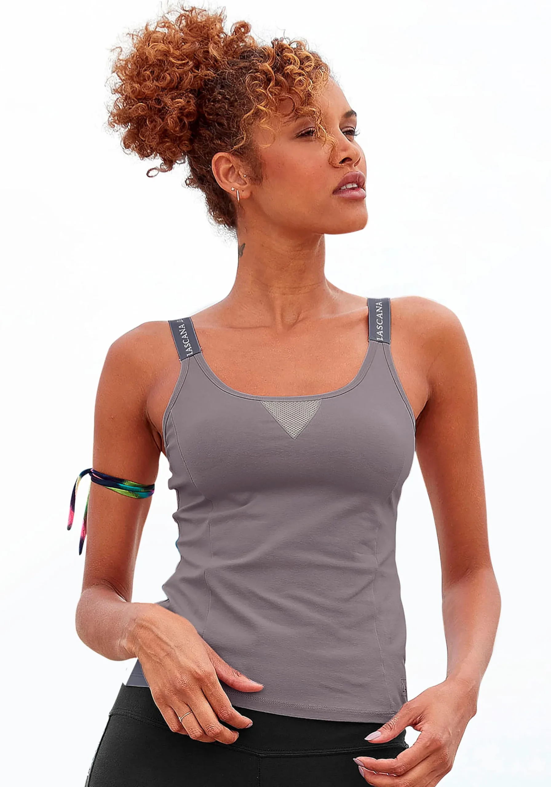 Shirts|LASCANA ACTIVE Funktionsshirt stone