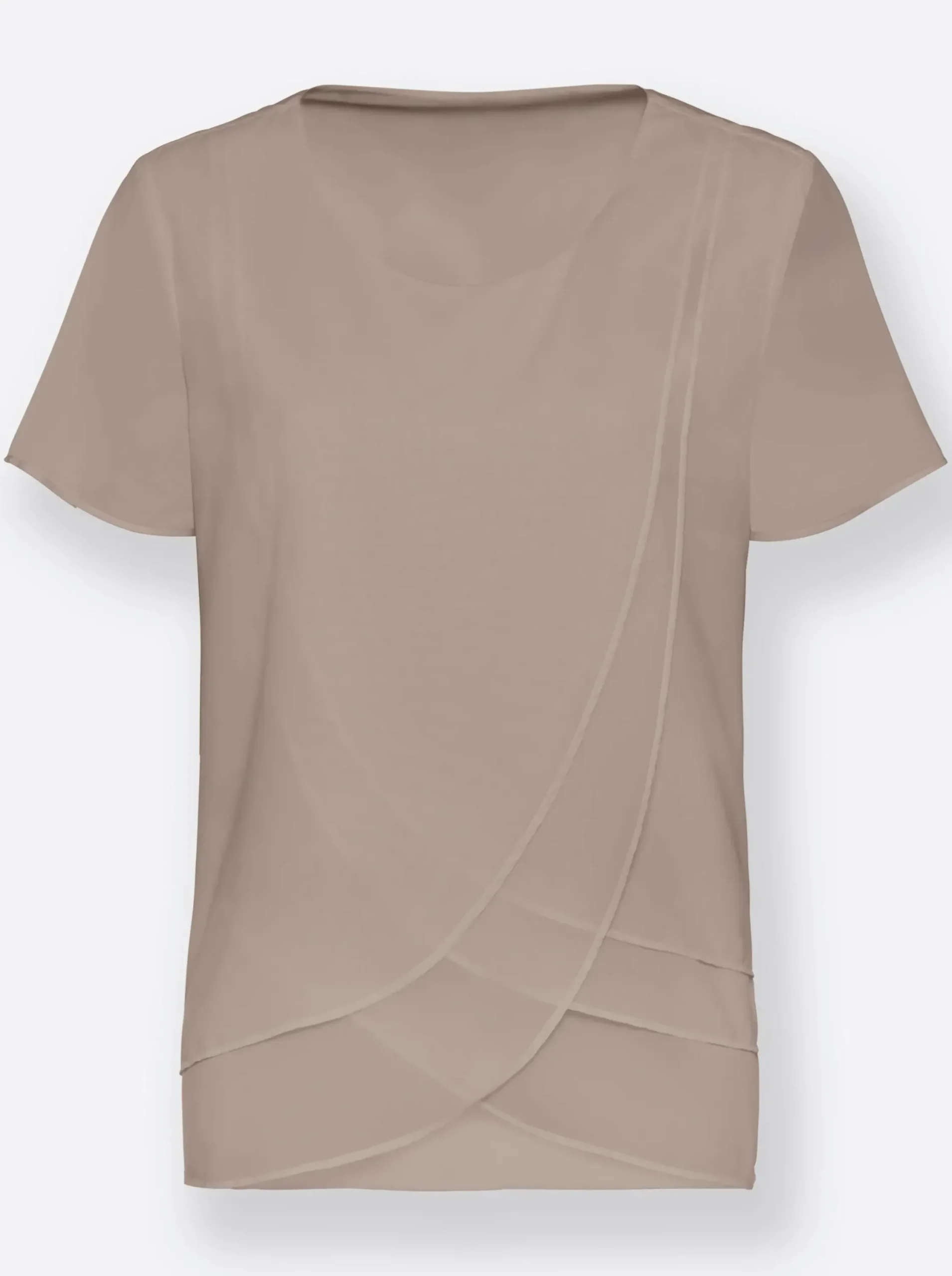 Blusen| Georgettebluse in Lagenverarbeitung sesam