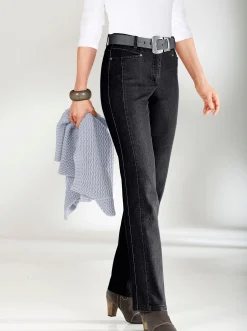 Jeans|Cosma Gerade Jeans mit Bauch-weg-Effekt schwarz