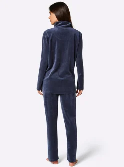 Homewear|Comtessa Hausanzug mit jeweils 2 Taschen nachtblau