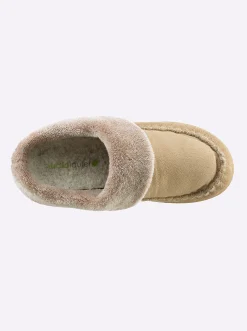 Hausschuhe|Waldläufer Hausschuh beige