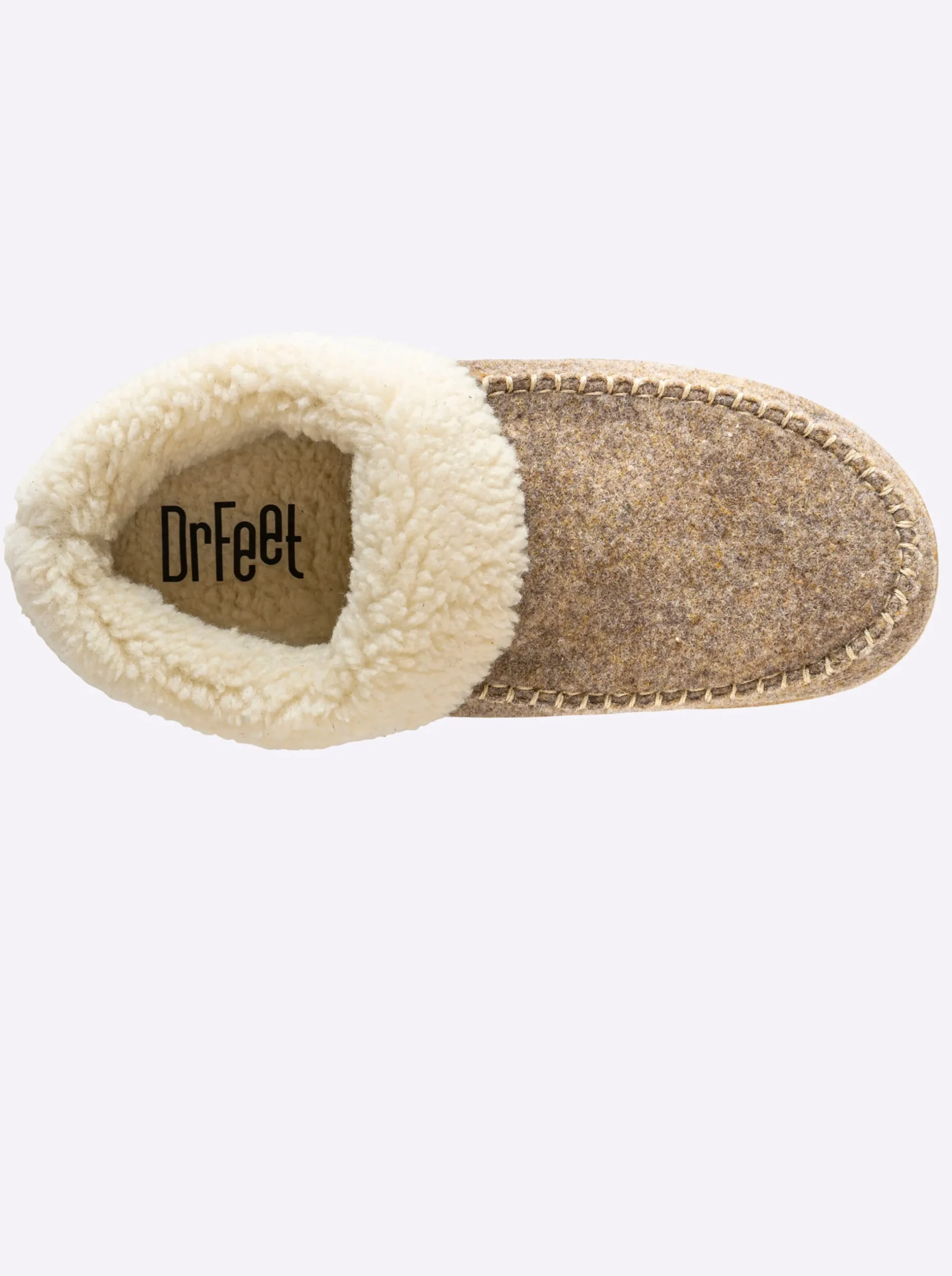 Hausschuhe|Mokassins & Slippers|Dr. Feet Hausschuh natur