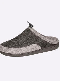 Hausschuhe|Dr. Feet Hausschuh anthrazit
