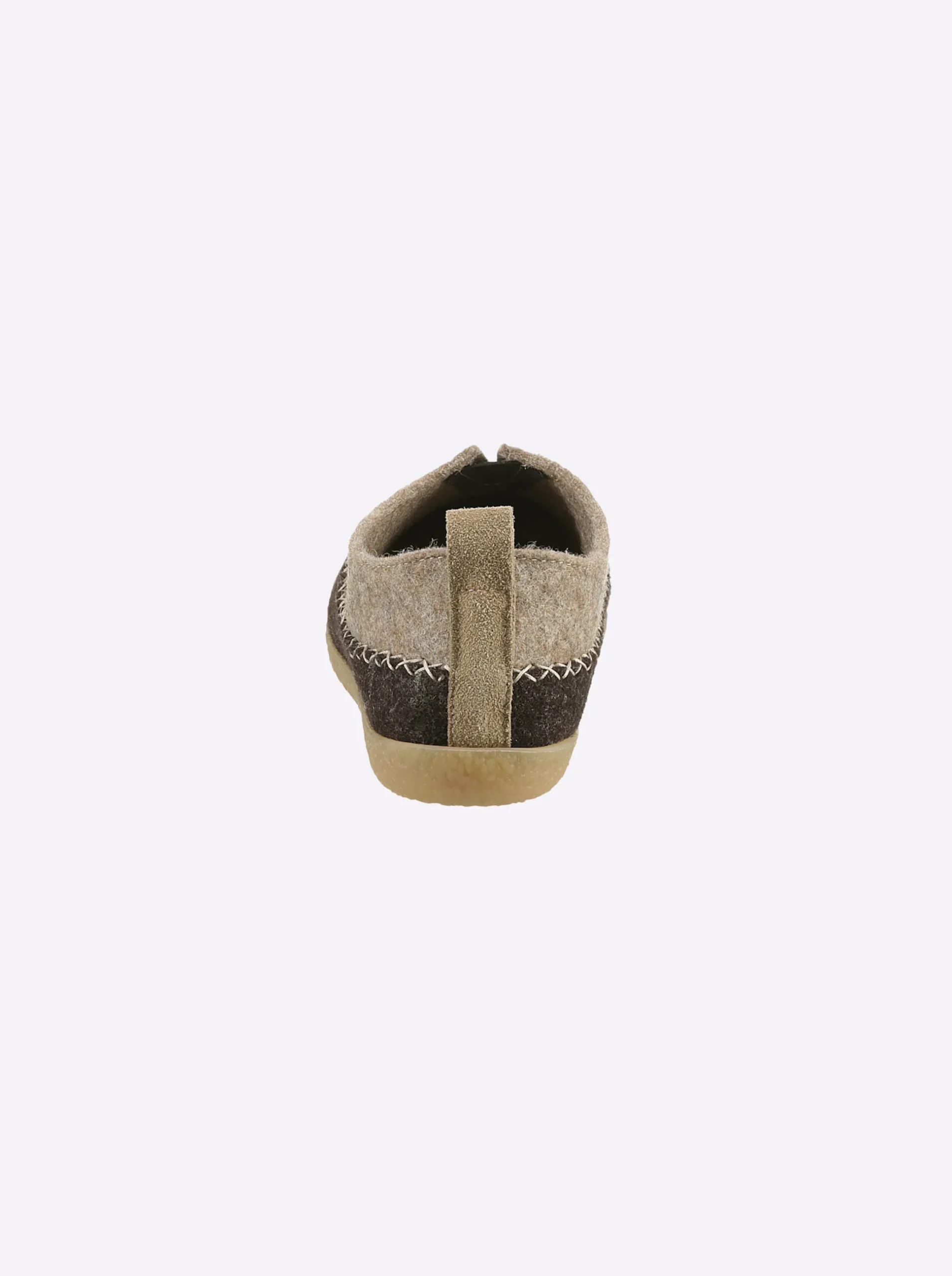 Hausschuhe|Waldläufer Hausschuh beige-braun