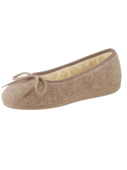 Hausschuhe| Hausschuh beige