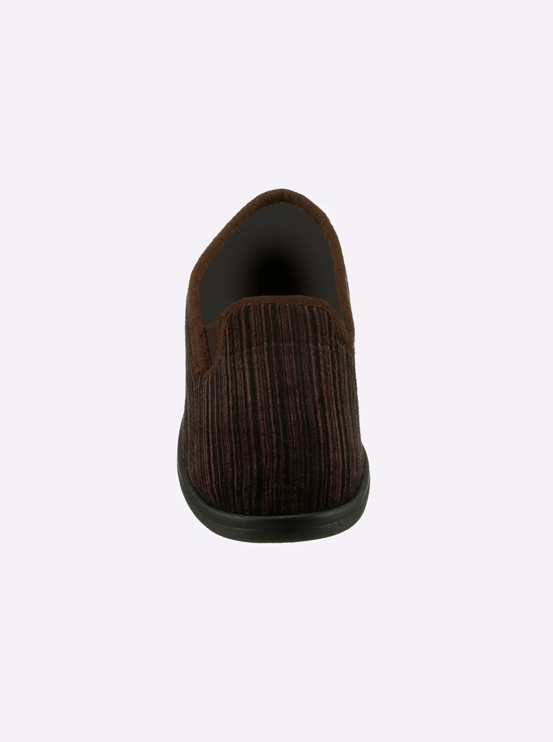 Hausschuhe| Hausschuh in Cord-Qualität braun