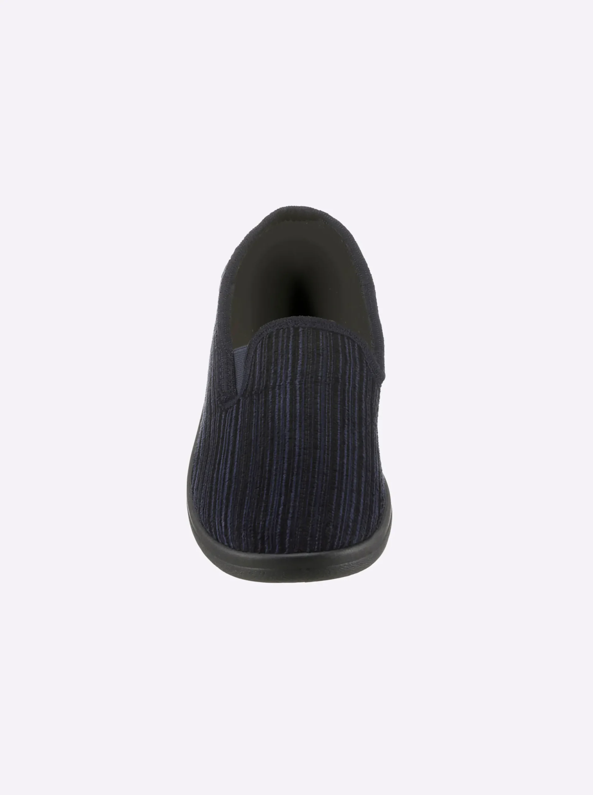 Hausschuhe| Hausschuh in Cord-Qualität marine