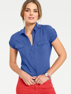 Strandmode|heine Hemdbluse royalblau