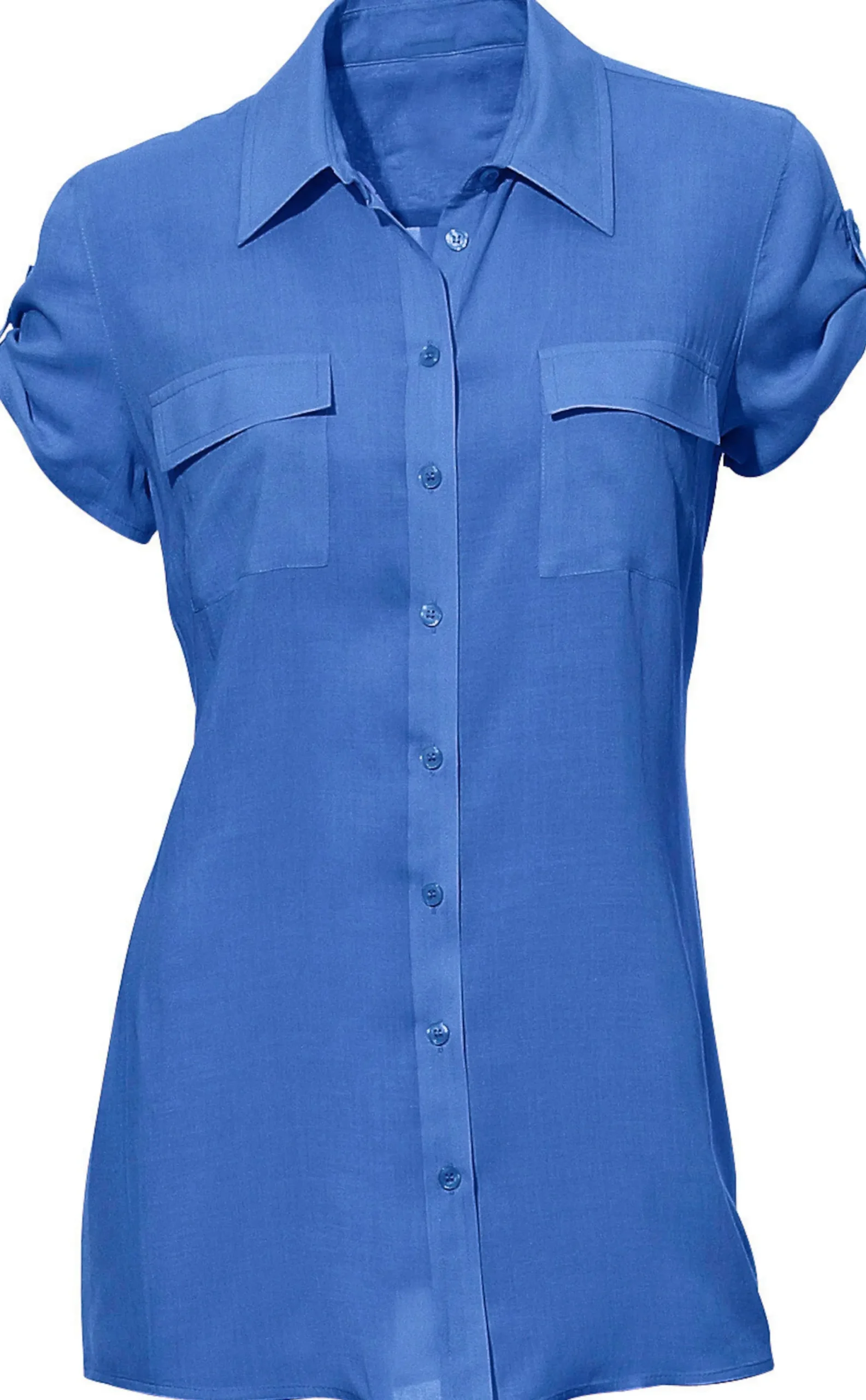 Strandmode|heine Hemdbluse royalblau