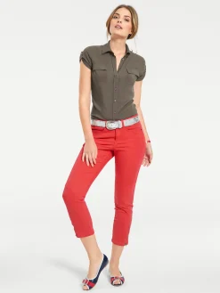 Strandmode|heine Hemdbluse oliv