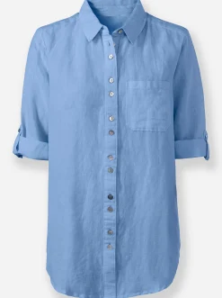 Blusen|heine Hemdbluse himmelblau
