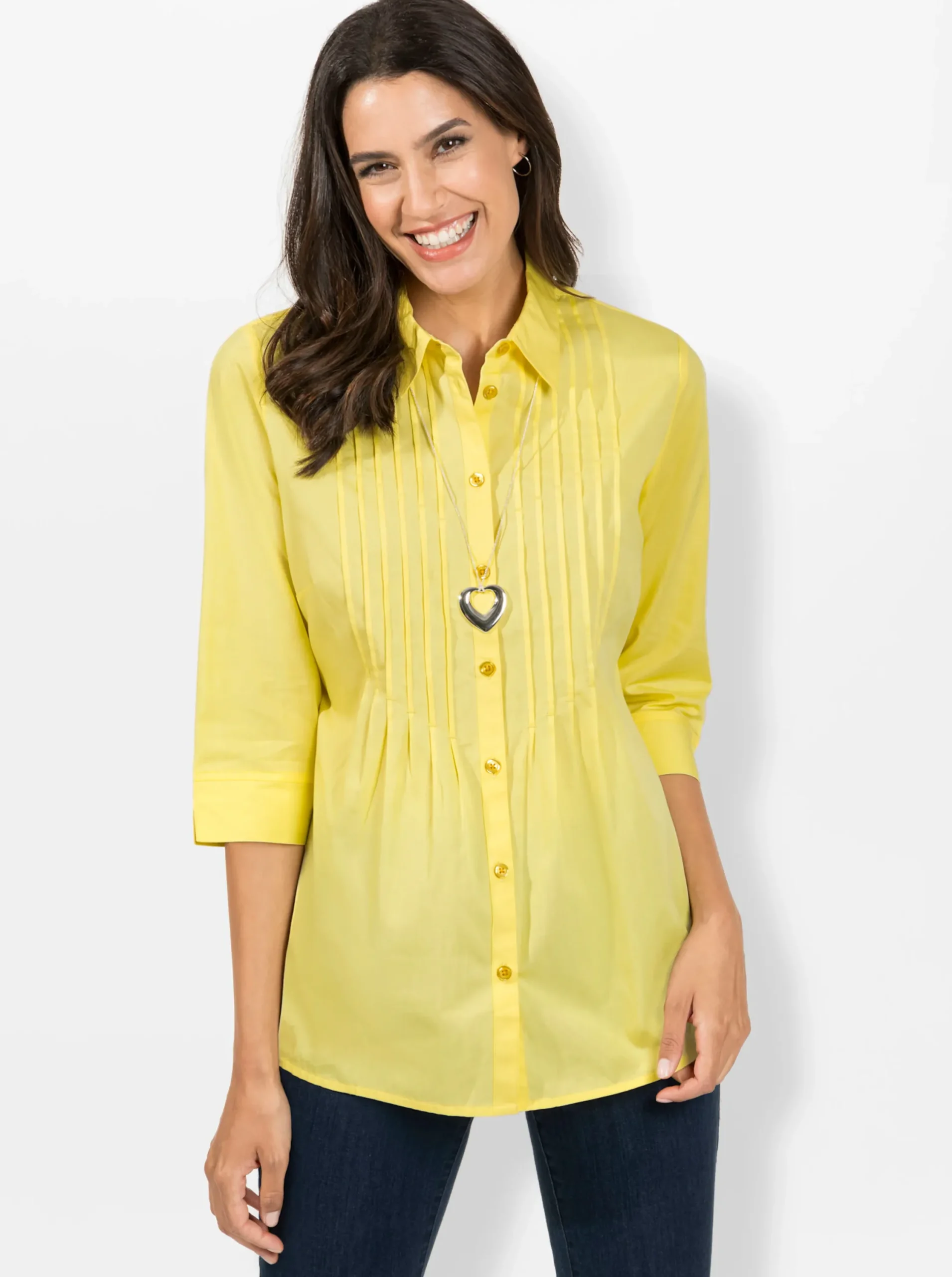 Blusen| Hemdbluse zitrone
