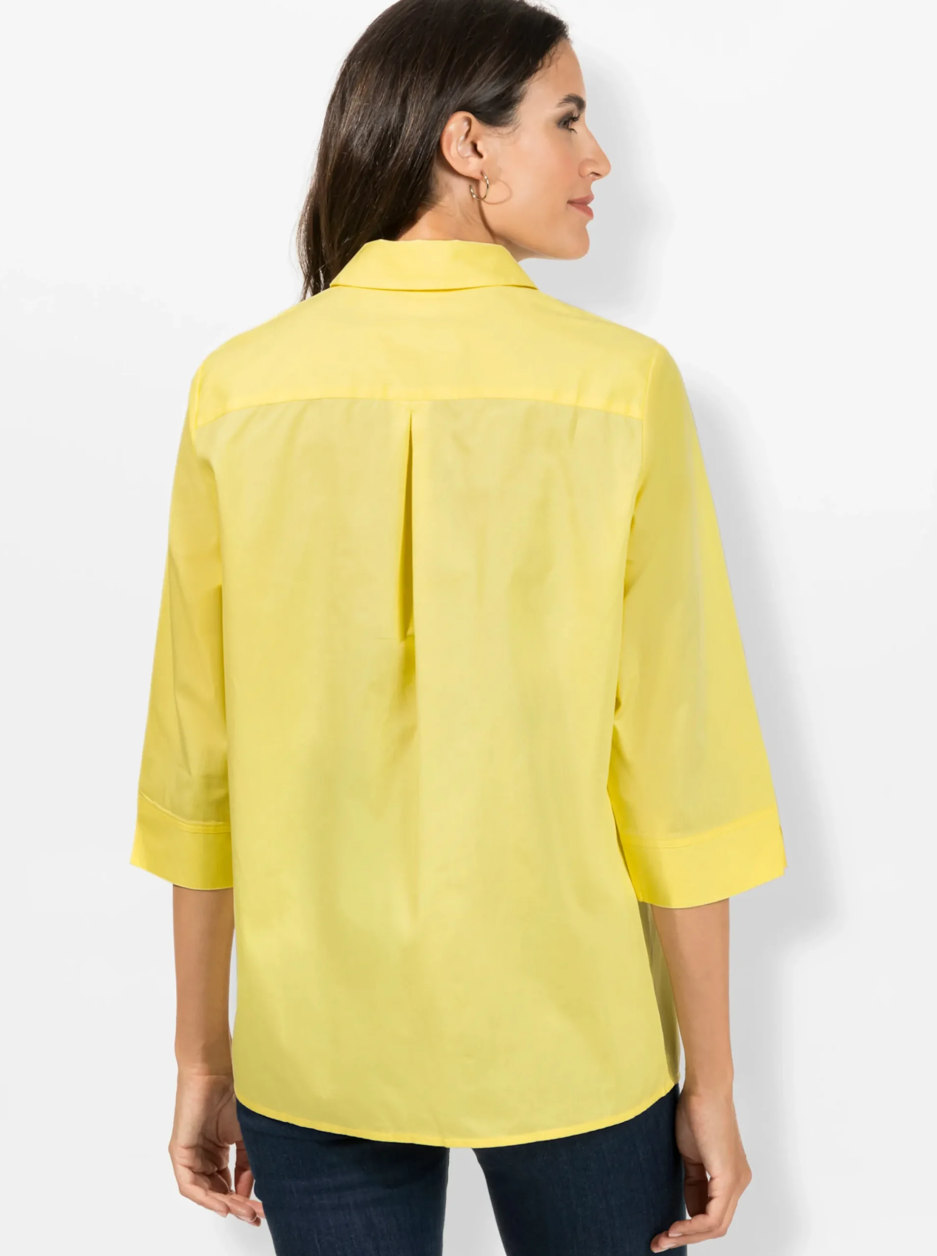 Blusen| Hemdbluse zitrone