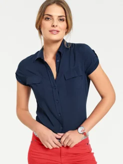 Basics|Blusen|heine Hemdbluse marine