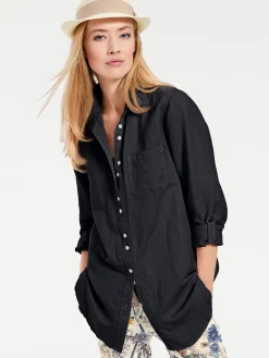 Basics|heine Hemdbluse marine