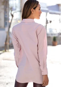 Blusen|LASCANA Hemdbluse mauve