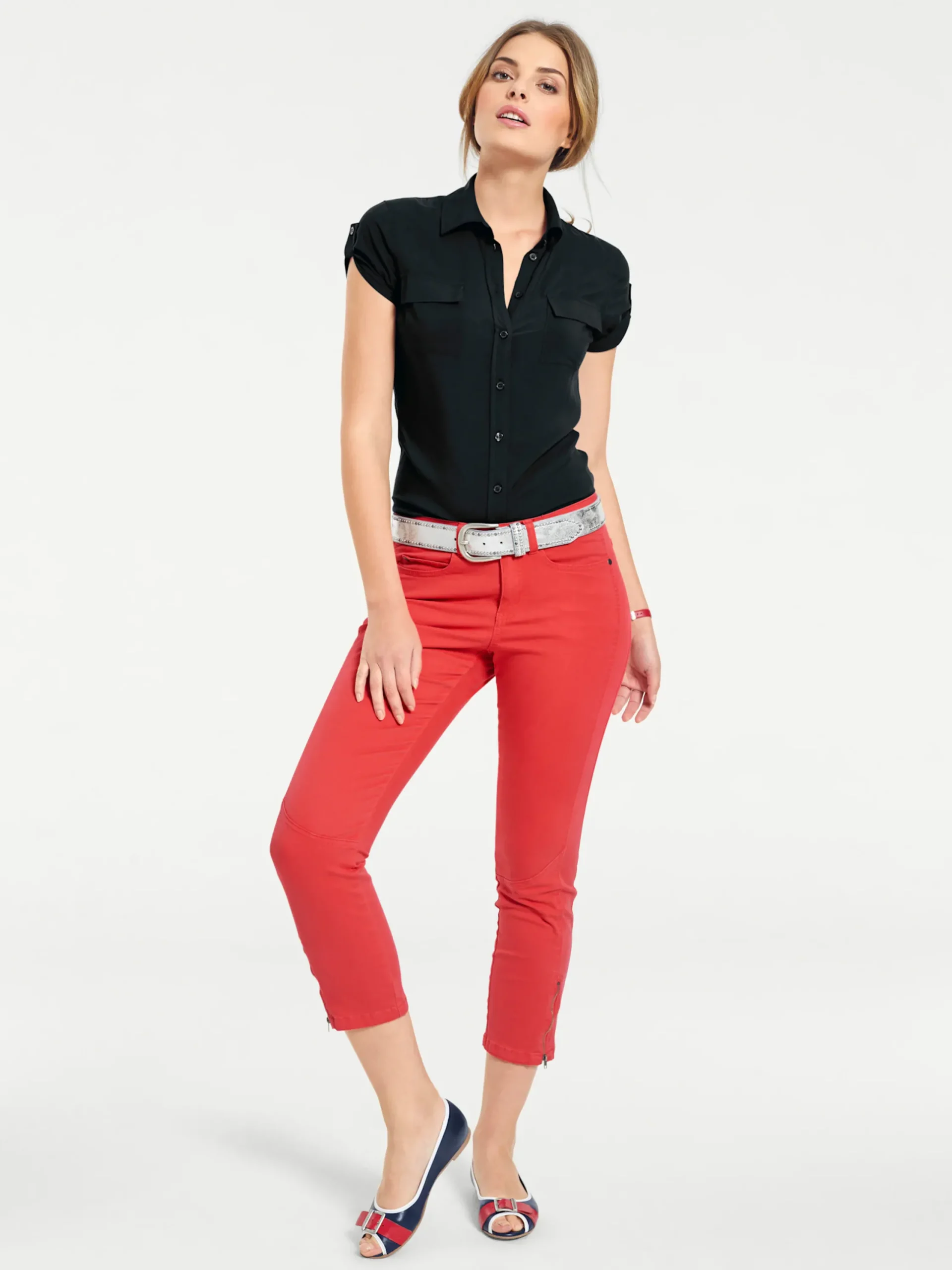 Strandmode|Basics|heine Hemdbluse schwarz