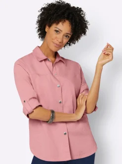 Blusen| Hemdbluse rosenquarz
