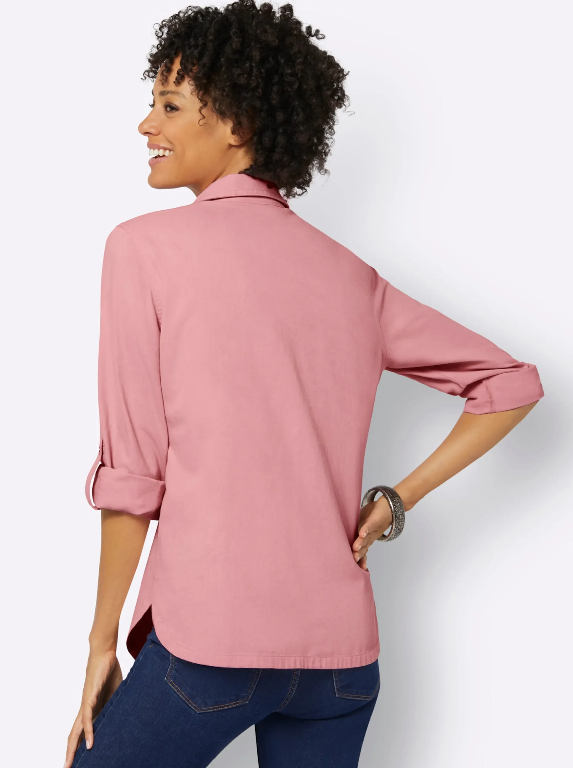 Blusen| Hemdbluse rosenquarz