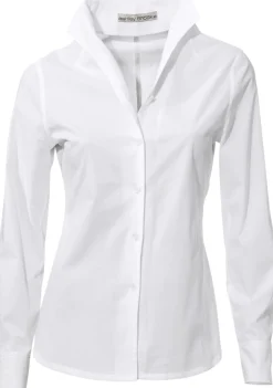 Blusen|heine Hemdbluse mit Stehkragen weiß
