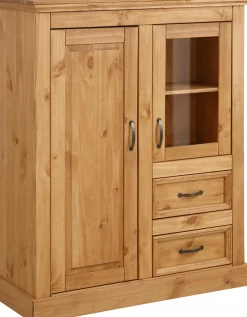 Side- & Highboards|Home affaire Highboard naturgebeizt/gewachst