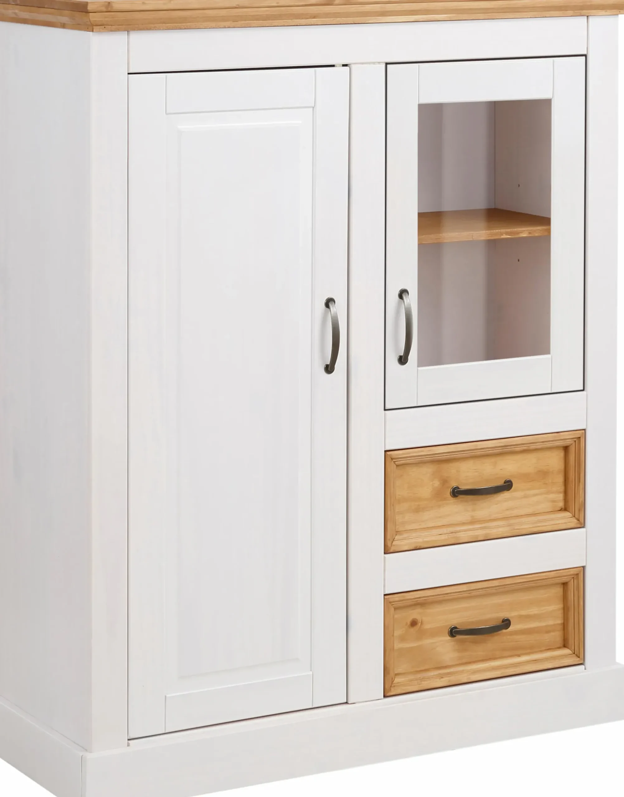 Side- & Highboards|Home affaire Highboard weiß/beize