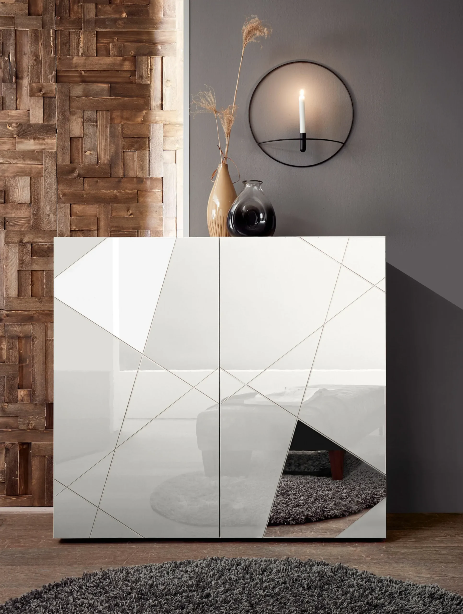 Side- & Highboards|INOSIGN Highboard weisshochglanzlack