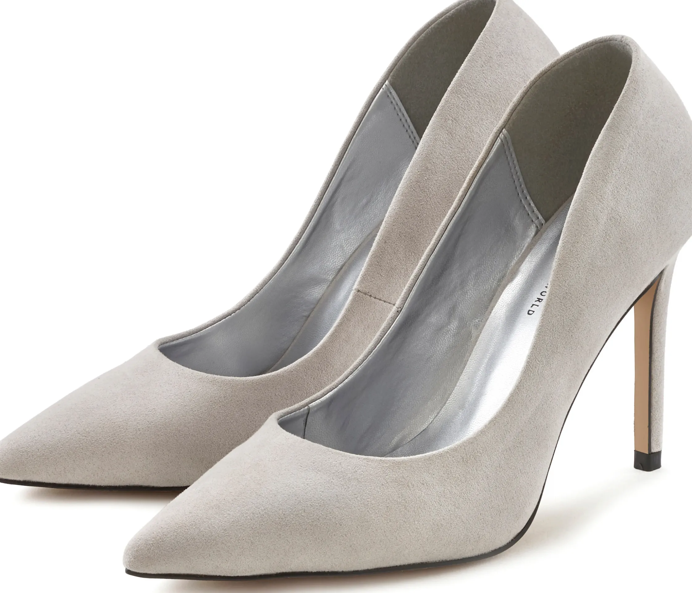 Pumps|LASCANA High-Heel-Pumps hellgrau