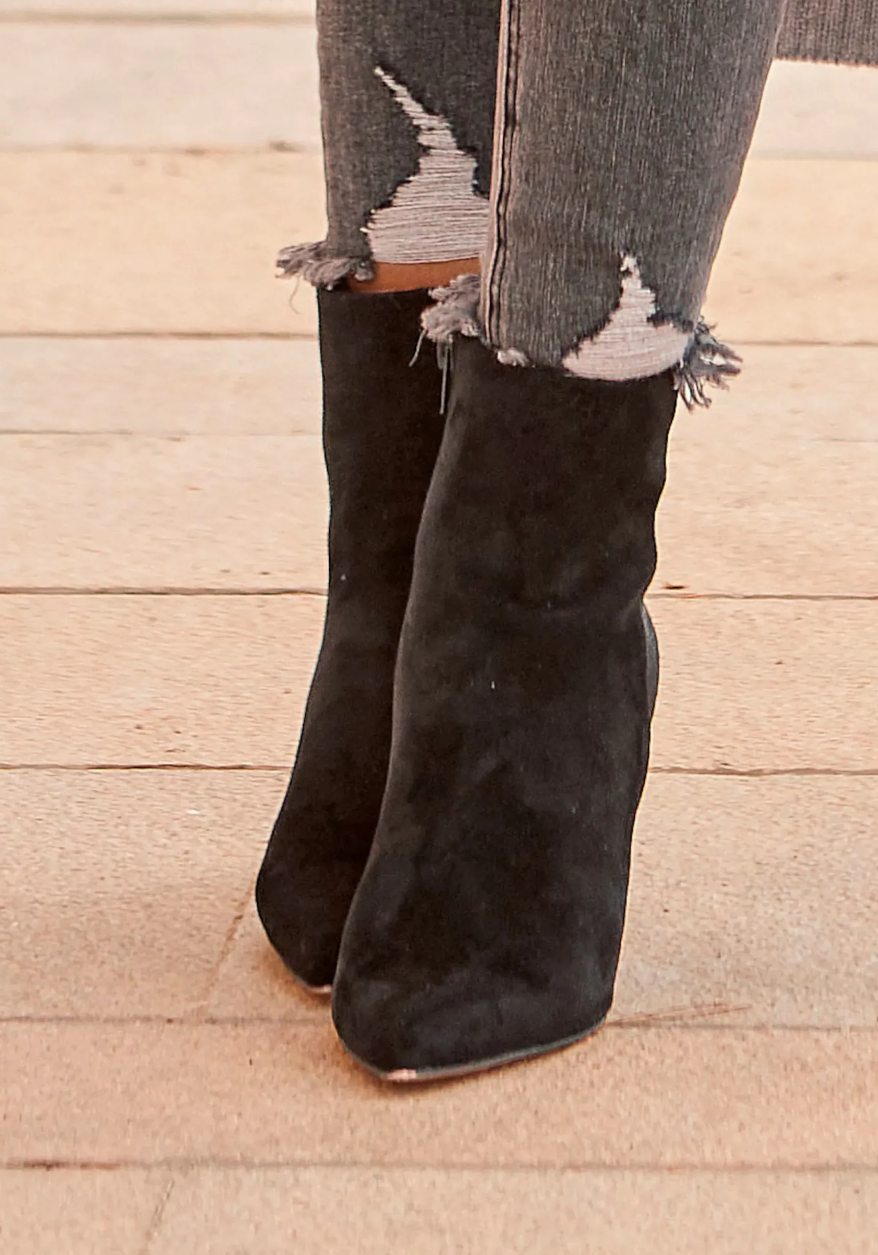 Stiefeletten|Stiefel|LASCANA High-Heel-Stiefelette schwarz