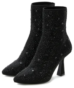 Stiefeletten|Stiefel|LASCANA High-Heel-Stiefelette schwarz