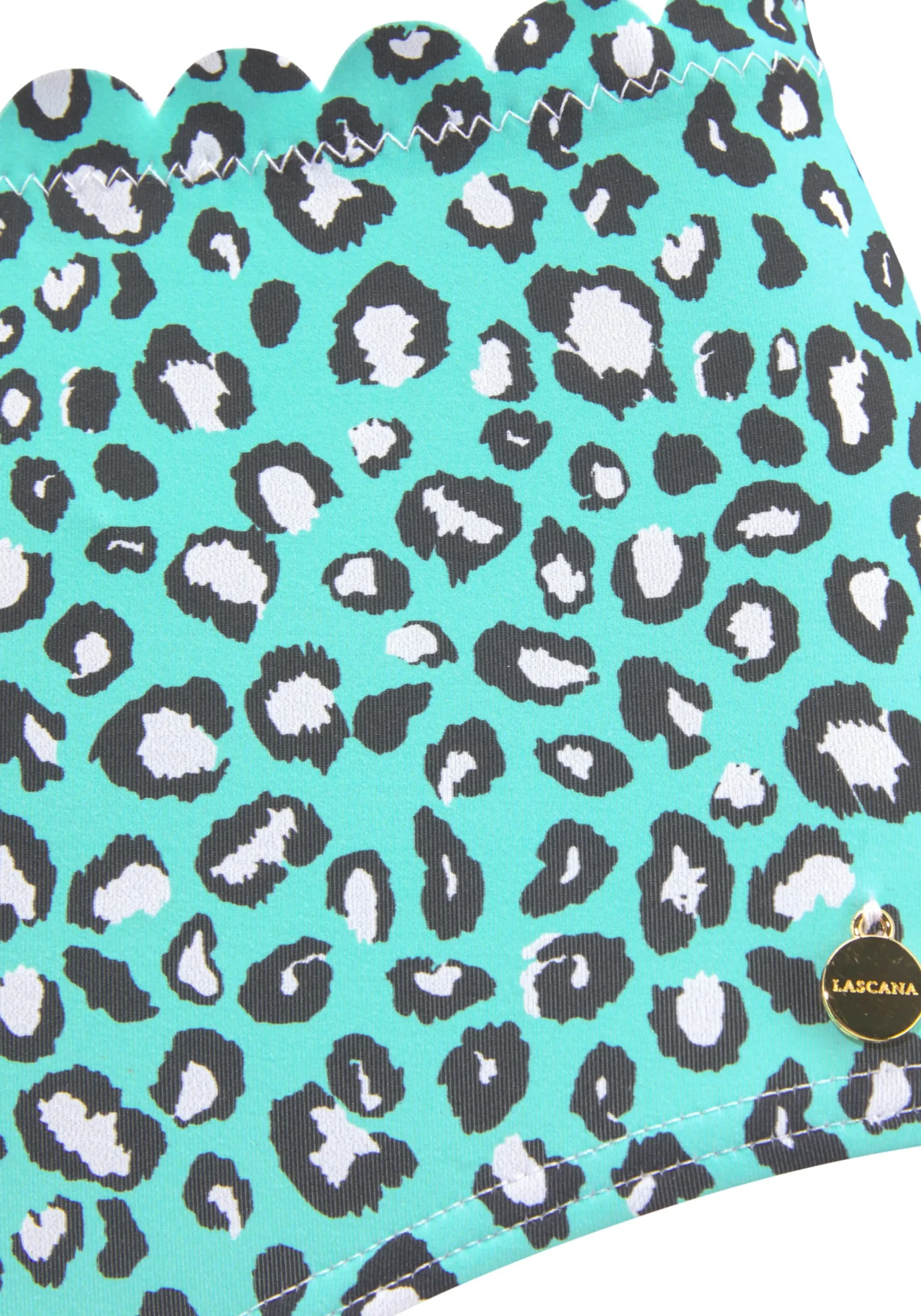 Bikinis|LASCANA Highwaist-Bikini-Hose mint-bedruckt