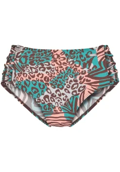 Bikinis|Venice Beach Highwaist-Bikini-Hose türkis-bedruckt