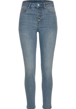 Strandmode|Jeans|Buffalo High-waist-Jeans blue-washed