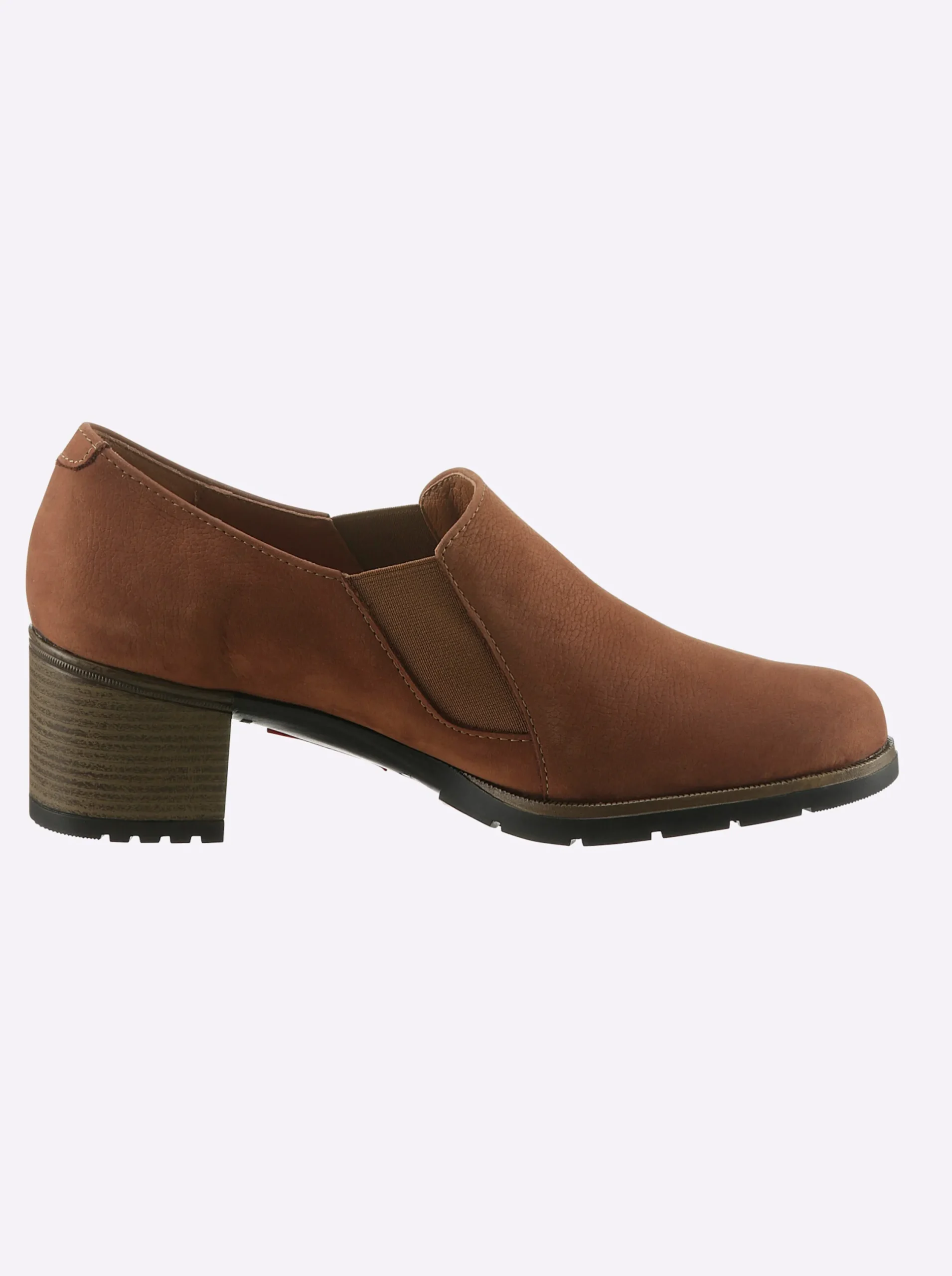 Pumps|heine Hochfrontpumps cognac