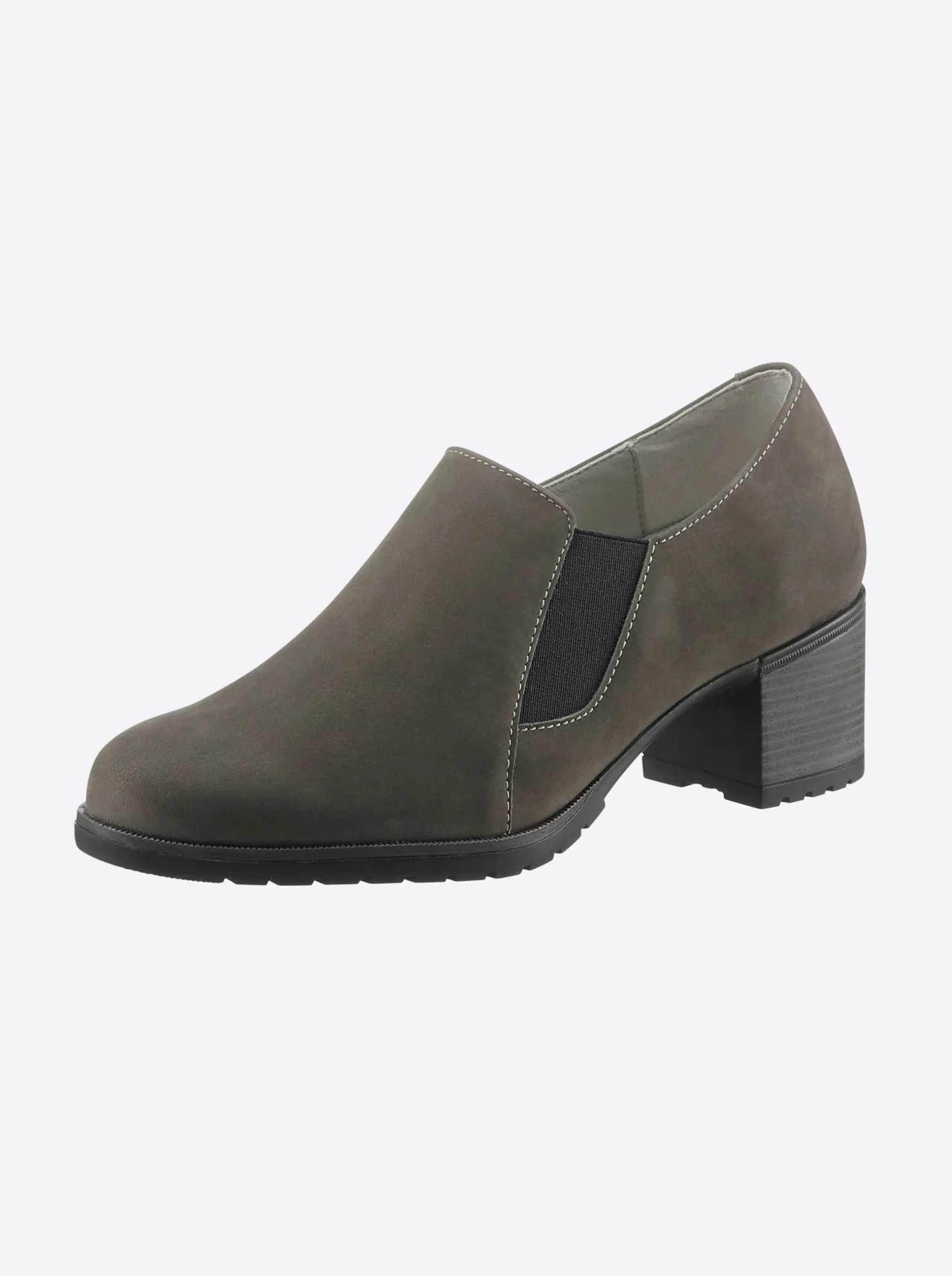 Pumps|heine Hochfrontpumps oliv