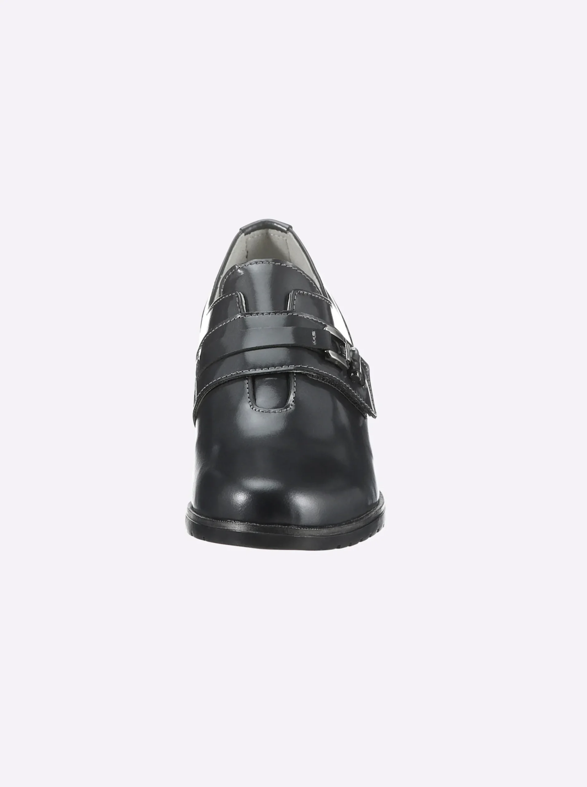 Pumps|heine Hochfrontpumps grau-metallic