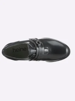 Pumps|heine Hochfrontpumps grau-metallic